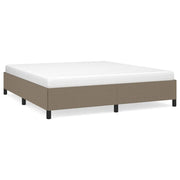 Letto matrimoniale | Letto per adulti | Giroletto senza Materasso Tortora 180x200 cm in Tessuto
