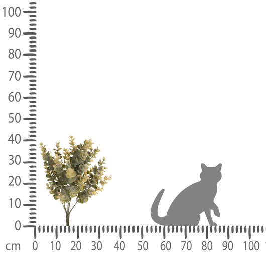 Set 4 Mini Eucaliptus Artificiali Altezza 41 cm Verde