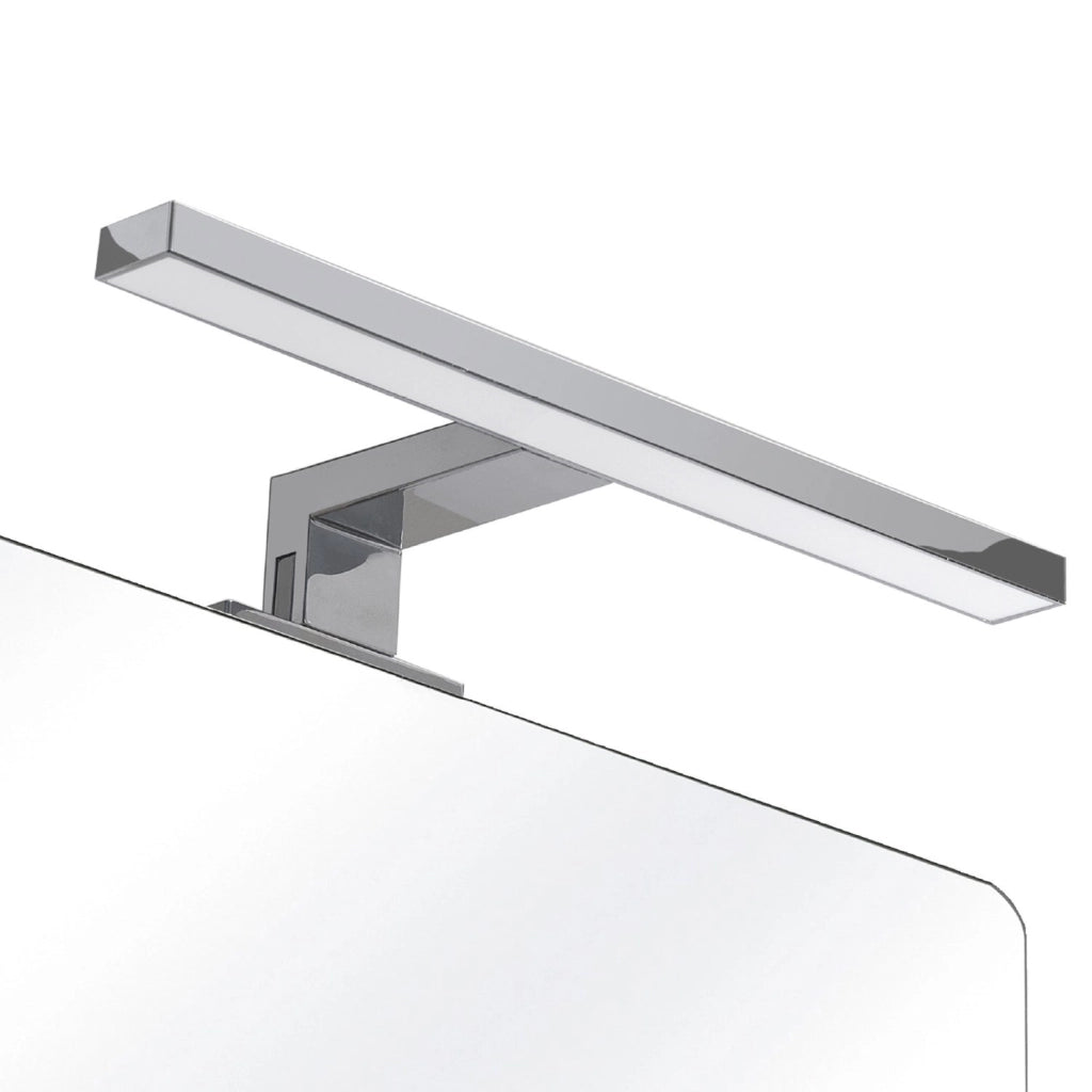 Lampada applique led 30 cm con attacco universale in resine termoplastice 4943-30 serie Gedy MADEIRA Cromato