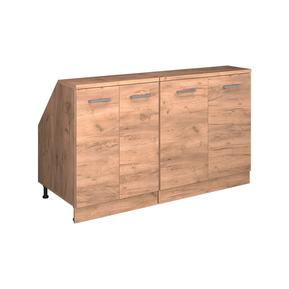 Set di mobili sottotetto Rion Rovere dorato/Rovere dorato 140 cm Set di 2 carcasse armadio profondità 60 cm Vicco