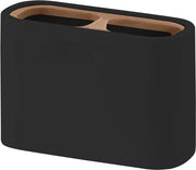Sostegno per spazzola da denti in resina plastica nera - Dimensioni 85 x 128 x 56 cm - Peso 0364 kg