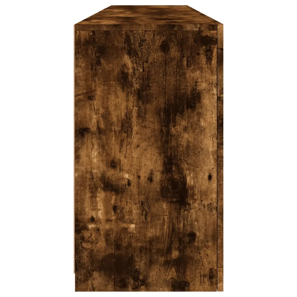 Credenza con Luci LED Rovere Fumo 164x37x67 cm 3209055