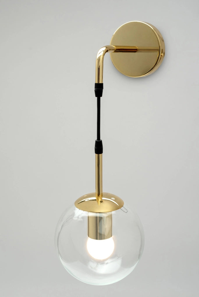Lampada Da Parete Da Muro Di Vetro Gold APP685-1W