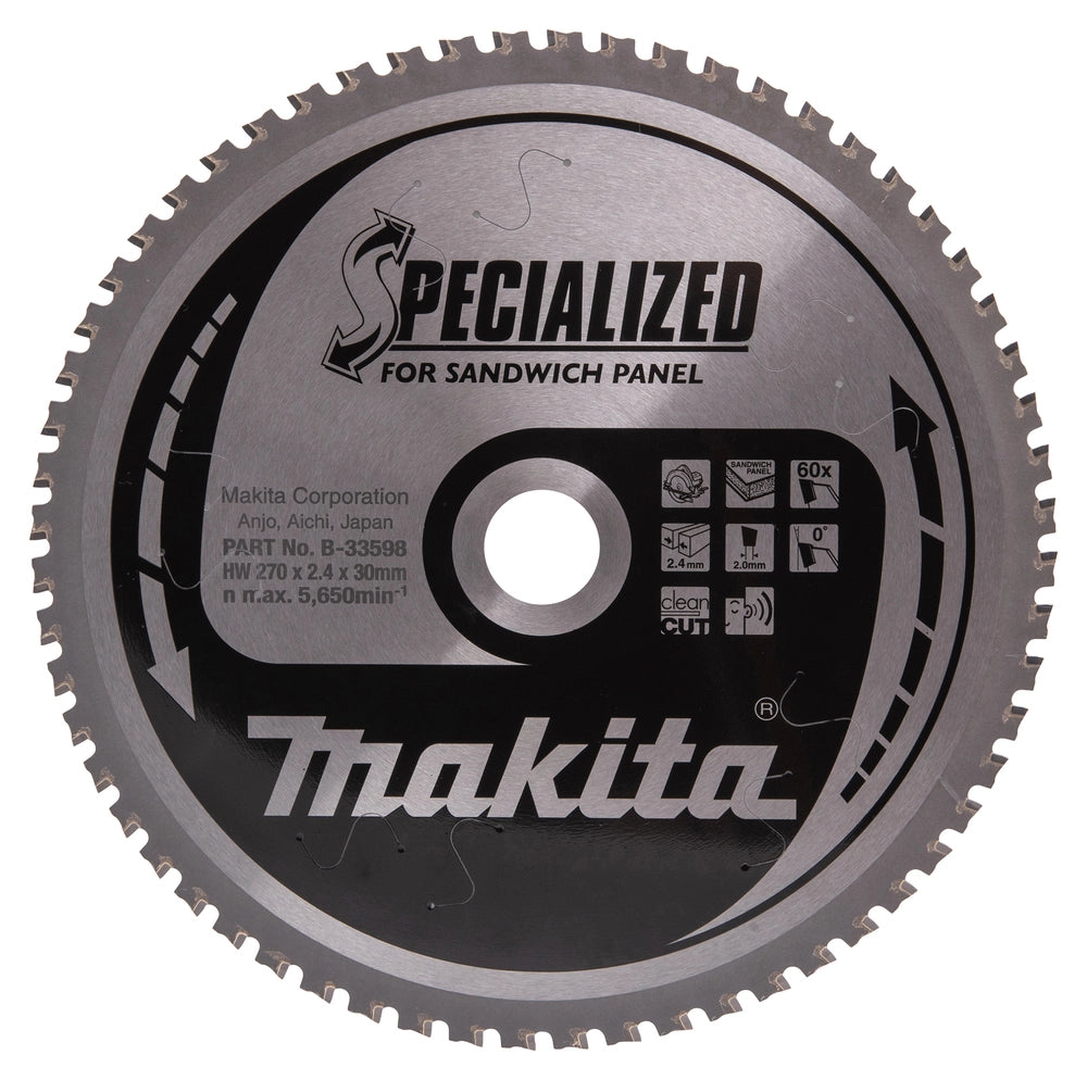 Lama sega circolare Makita D.270mm 60 denti Sandwich Panel