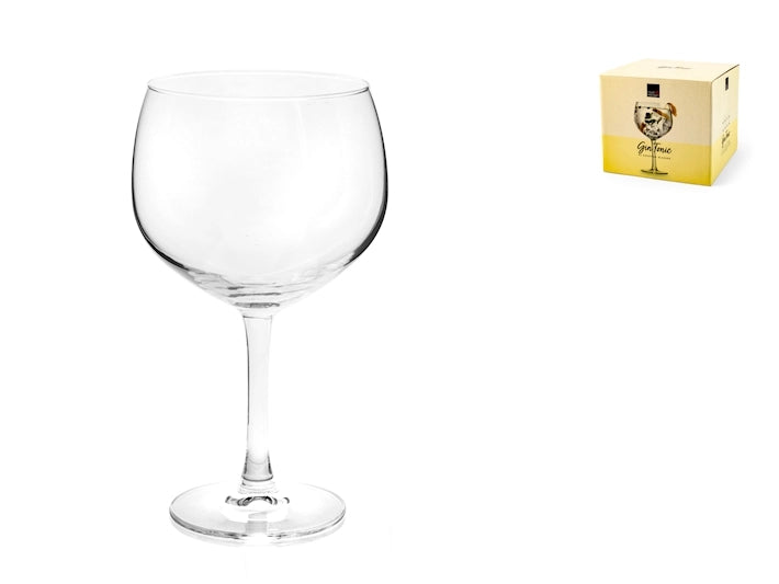 Calici gin tonic in vetro cl 65 - set 4 pezzi