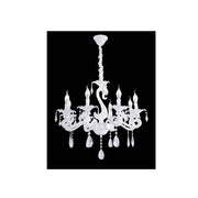 Trade Shop - Lampadario Da Soffitto Classico 8 Bracci Attacco E14 Vetro Cristallo A15-8 -