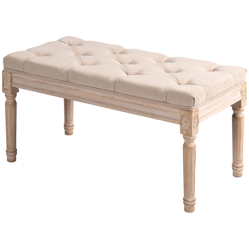 Divano a due posti ¨C Minimal ¨C crema, velluto, vintage, shabby chic, 80x120x90