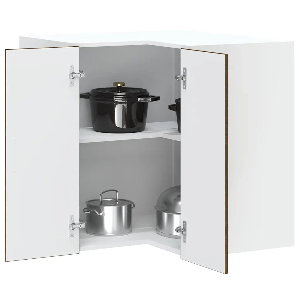Pensile da Cucina ad Angolo Kalmar Rovere Marrone in Truciolato 853624