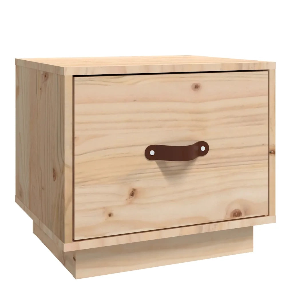 Comodino 40x34x35 cm in Legno Massello di Pino cod mxl 30333