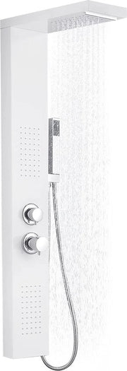 Pannello doccia multifunzionale 4-in-1 con doccia a pioggia e funzione massaggiante per la zona bagno