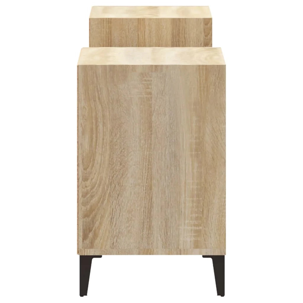 Mobile TV multimediale mensola TV credenza TV sala da pranzo soggiorno camera da letto rovere Sonoma 160 x 35 x 55 cm legno ingegnerizzato marrone 02_0027504
