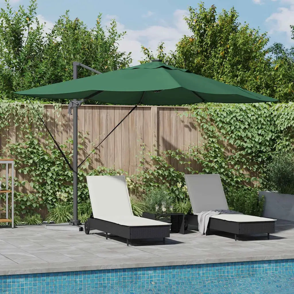 Ombrellone Verde 352 x 251 x 265 cm Poliestere e Alluminio 42003328