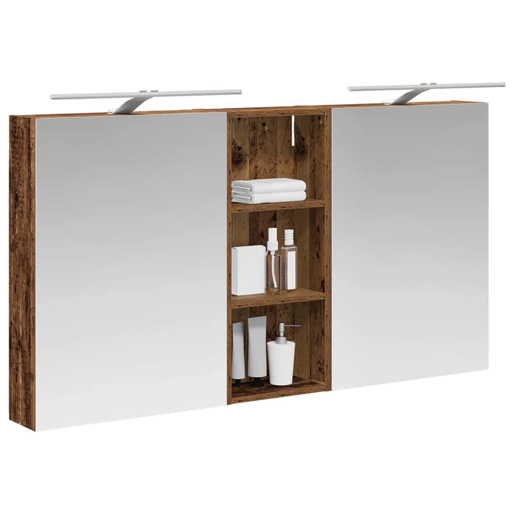 Set di Armadi da Bagno con lo scaffale 3 pcs 130 x 14,5 x 70 cm 3403774