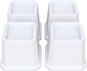 Aumentatori di livello - Supporto robusto - Bianco - Set di 4 pezzi - Adatto per mobili pesanti