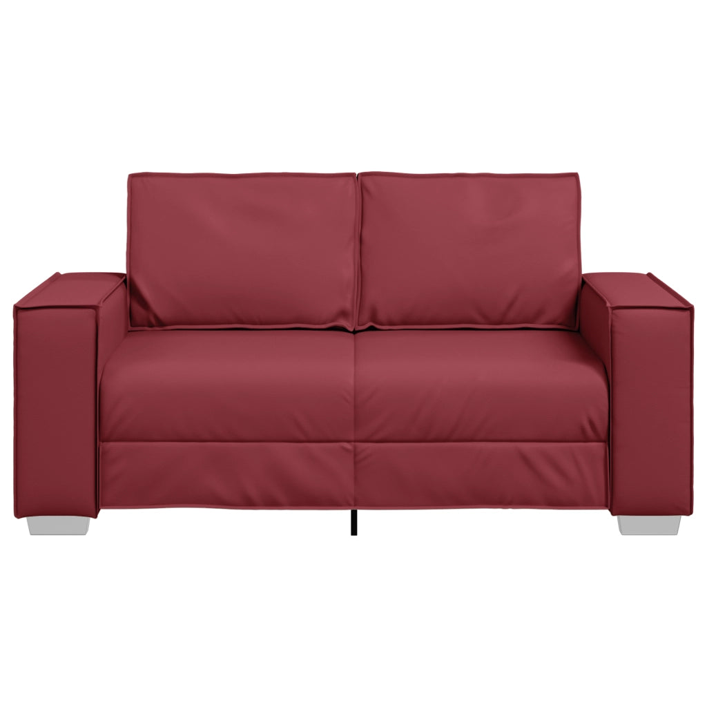 Divanetto  Rosso Vino 120 cm in Pelle Sintetica