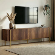 Noga, Mobile Porta tv 2 Ante, 180x30x45h cm Marrone Noce