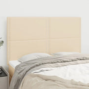 Testiera Crema 144x5x118/128 cm Tessuto 3116195