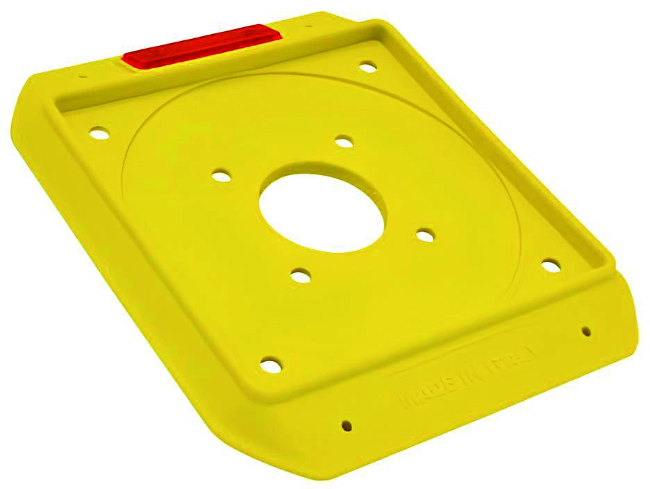 SOTTOBASETTA QUADRATA PER PONTEGGI cm. 22,8x18x1,9 h