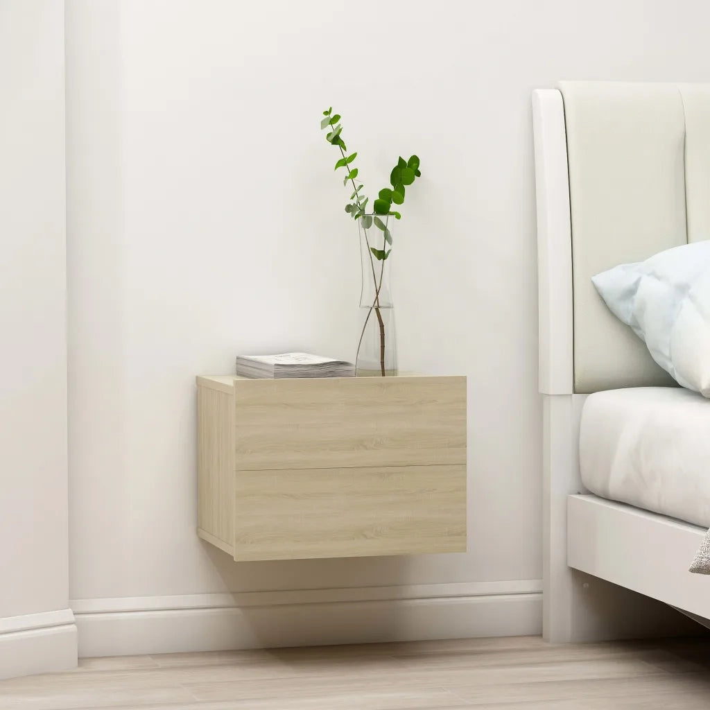 Comodini 2 pz Rovere Sonoma 40x30x30 cm in Legno Multistrato 801060