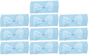 Striscio per divano 10 pezzi - Striscia elastica - 35 x 15 cm - Blu chiaro - Tela satino lussuosa - Installazione semplice