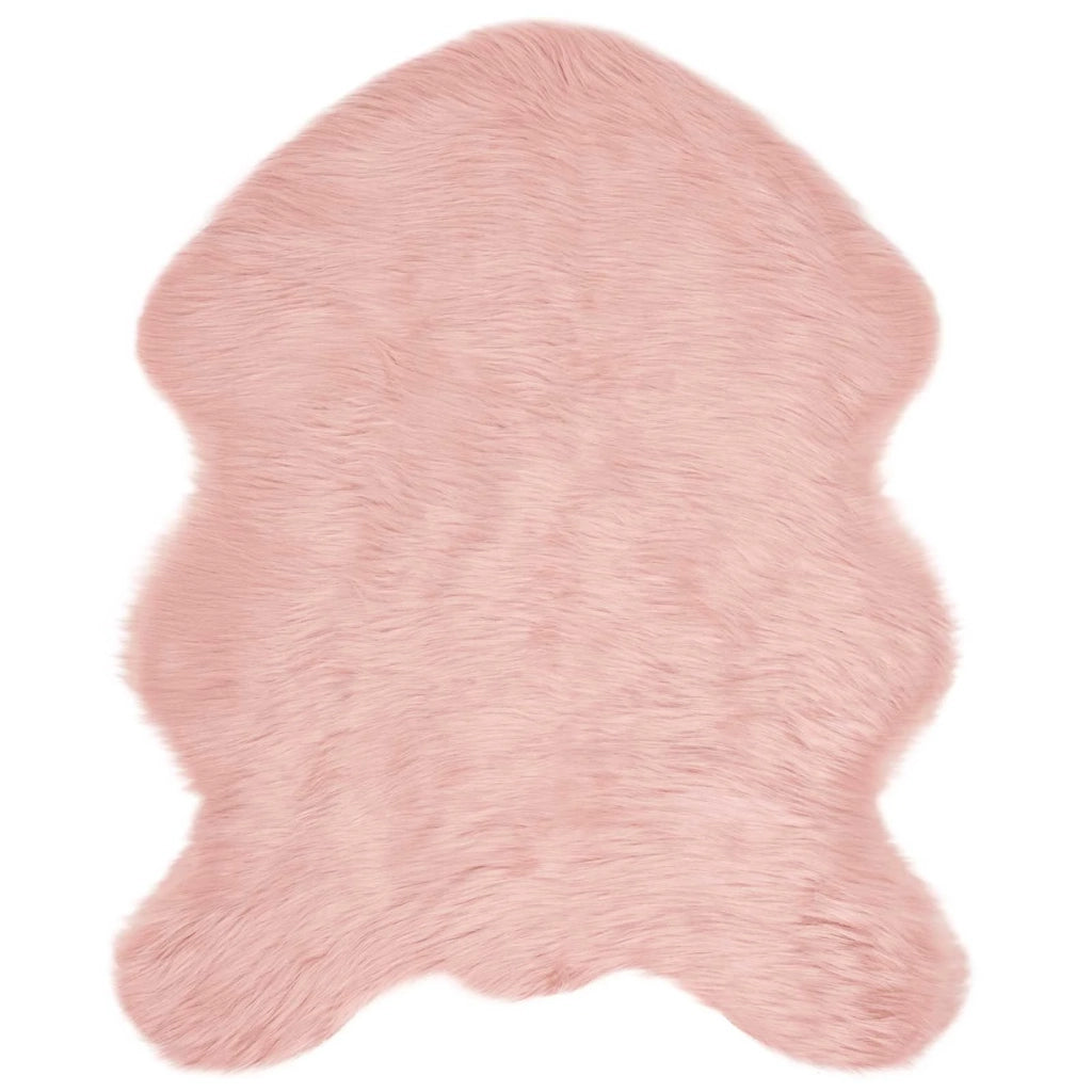 Tappeto in finta TAFALLA Rosa 50 x 80 cm Poliestere