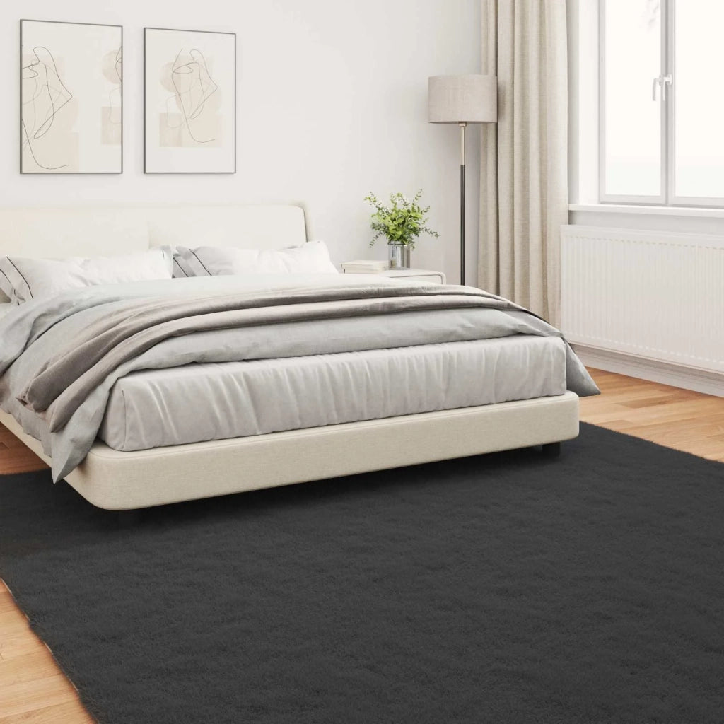 Tappeto antiscivolo in sintetica di coniglio OLITE Nero 42021731