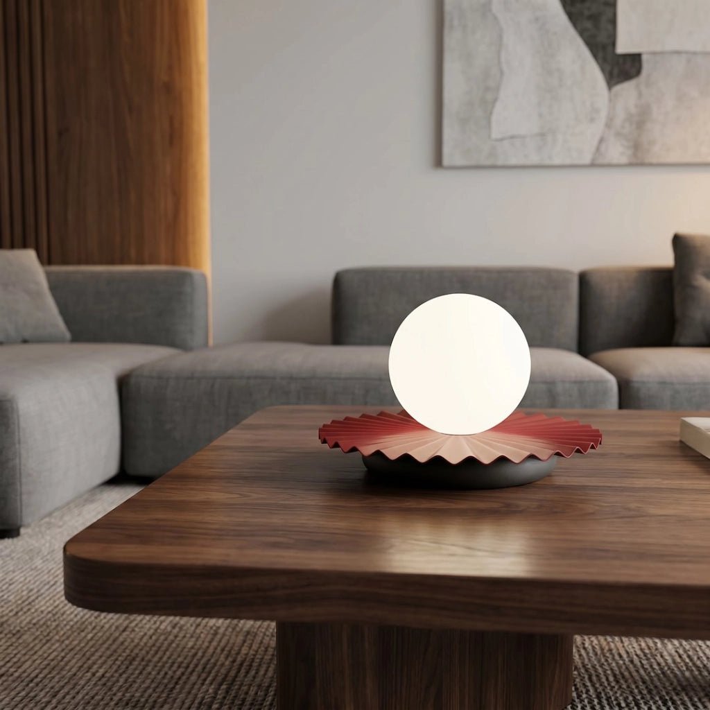 Lampada da tavolo in vetro bordeaux UMBRA Emibig G9