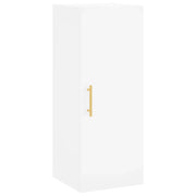 Mobiletto a muro di design pratico e funzionale dimensioni 34,5 x 34 x 90 cm in legno composito bianco codice 02_0048655