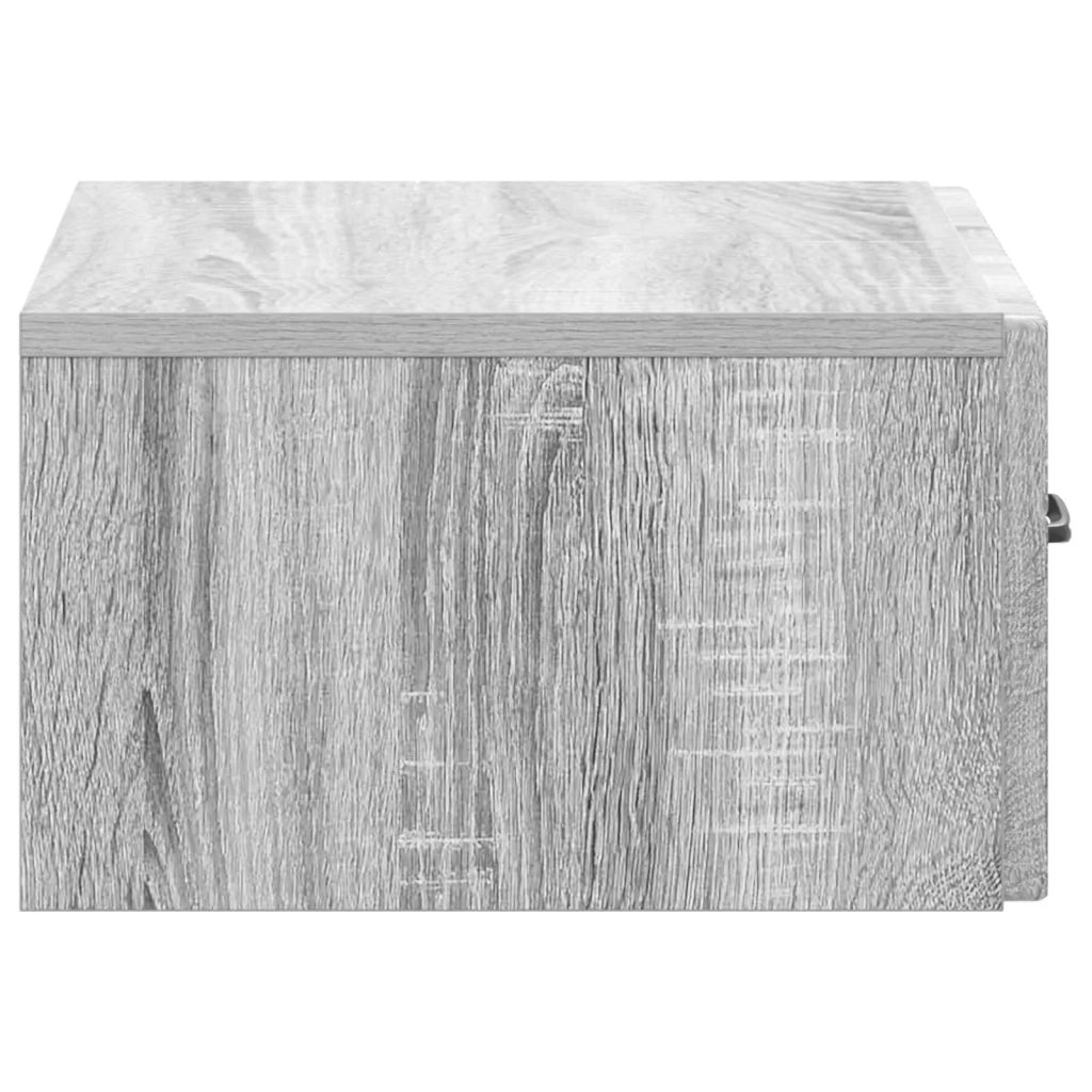 Mobiletto da notte a muro Grigio Sonoma 49 x 34,5 x 20 cm 898967
