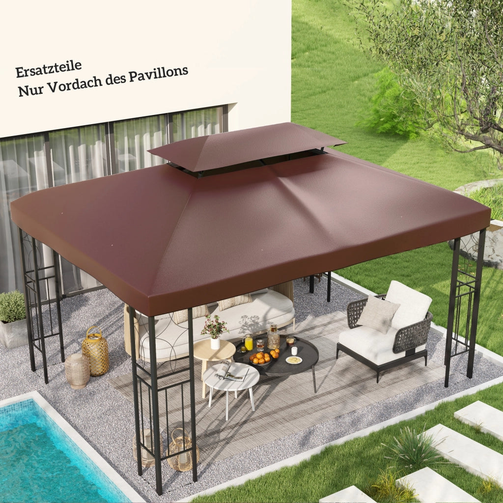 Tenda da giardino ¨C Zephmum ¨C Grigio 300x400 cm