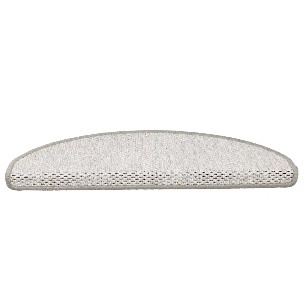 Tappeti Autoadesivi Scale Aspetto Sisal 15 pz | Gradini per Scale 65x21x4cm Platino
