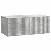 Mobile Porta TV da Muro Grigio Cemento 78,5 x 41 x 30 cm
