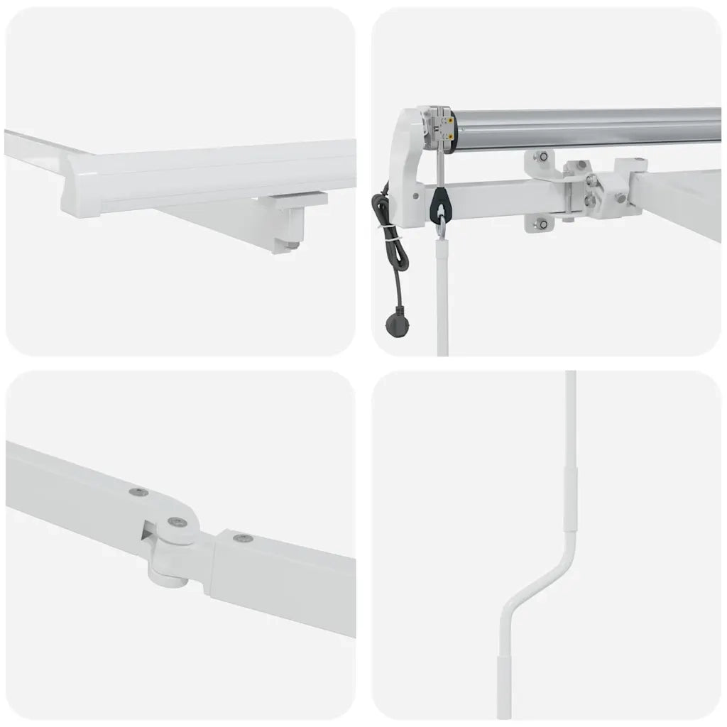 Struttura della tenda Bianco 600 × 350 cm Alluminio 313218