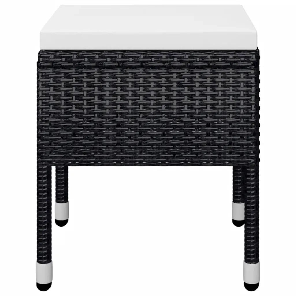 Set Mobili da Pranzo per Giardino 5 pz Nero cod mxl 69235