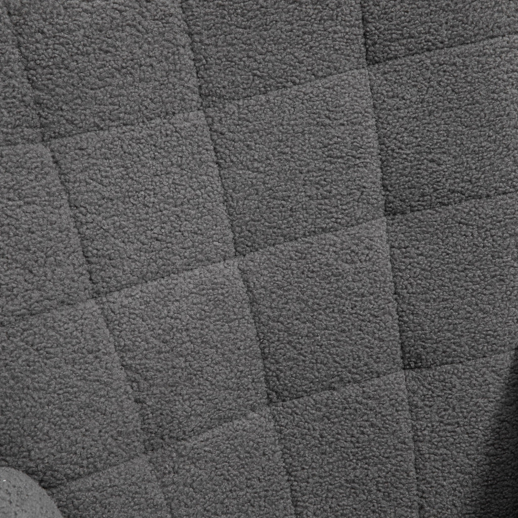 Poltrona Dondolo Massaggiante in Legno ¨C Zephmum ¨C Grigio Scuro 98x71x101