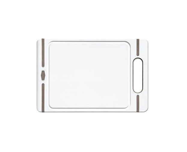 Tagliere pvc con manico bianco tortora mis. m 29 x 19 x 1 cm stefanplast
