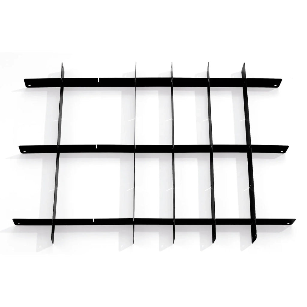 Divisori per cassetti, set nero, per carrelli da officina