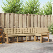 Set di divani da esterno 5 pz Bianco e Beige 3389479