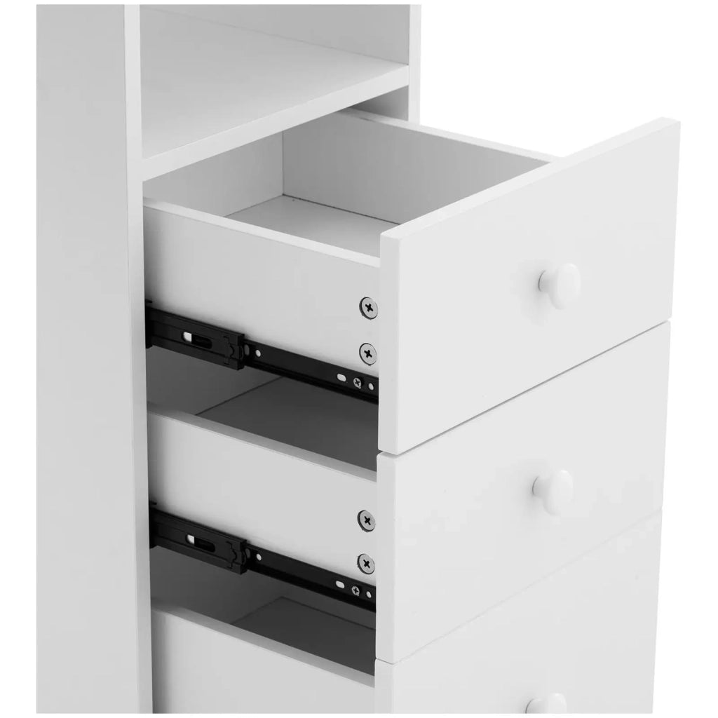 Tavolo manicure professionale con 3 cassetti aspirapolvere MDF lamiera stagnata 14_0009976