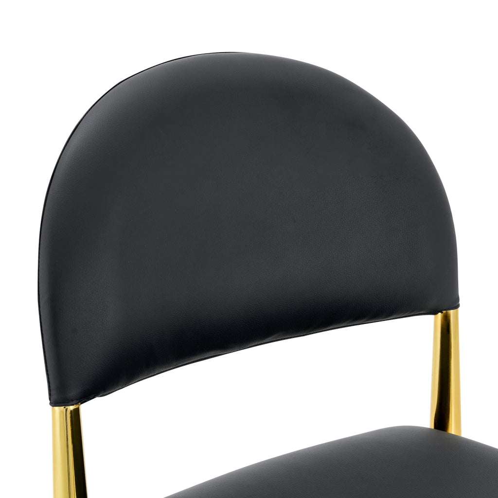 SEDIA da pranzo Set da 2 pezzi 80 cm PU nero