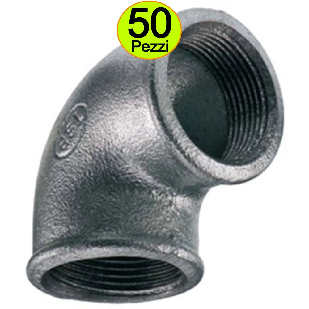 Gomiti zincati femmina femmina 3/4 per idraulica multipack pezzi 50