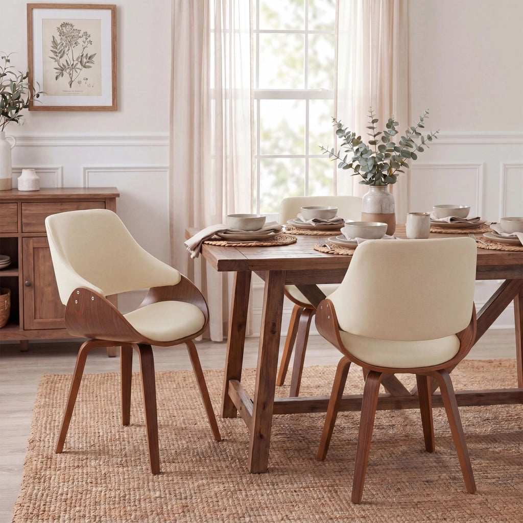 Sedia per sala da pranzo Vangale in ecopelle 1