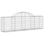 Cesto Gabbione ad Arco 200x30x60/80 cm Ferro Zincato