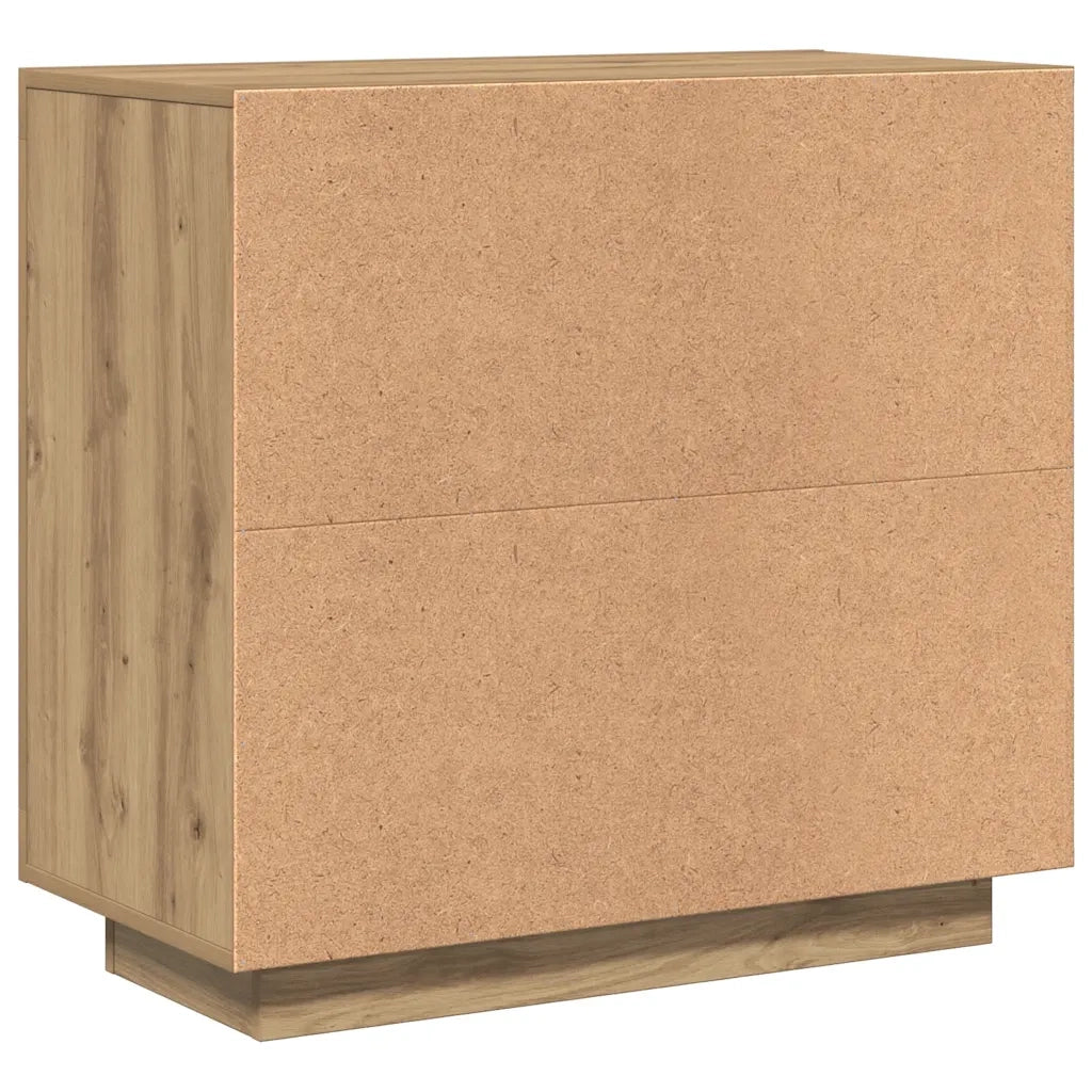vidaXL Credenza Rovere Artigianale 80x40x75 cm in Legno Multistrato