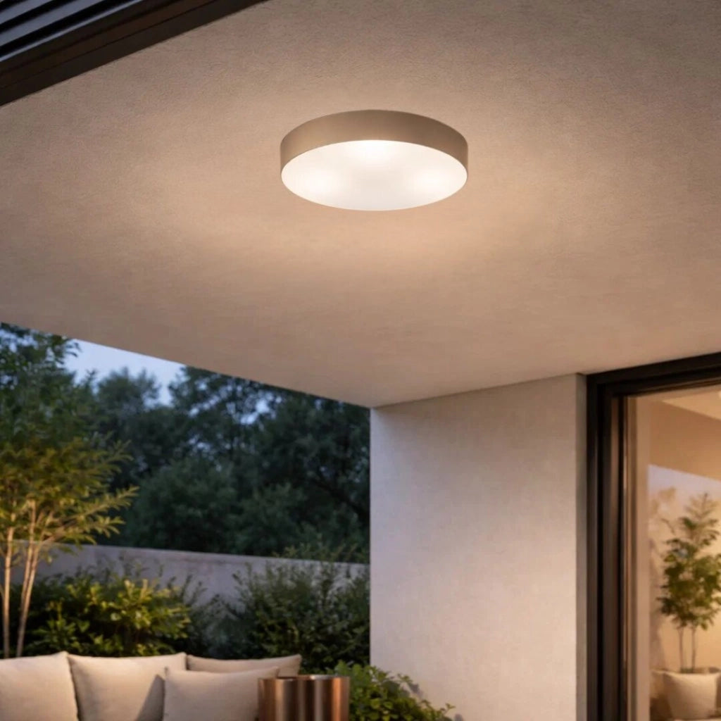 Plafoniera esterna Dolen 2xE27 IP43 grigio-beige Rabalux