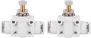 Regolatore di velocità dell'aria - Valvola pneumatica - Connesione rapida - Ottone - 4 mm/6 mm/8 mm/10 mm - Alta temperatura/pressione