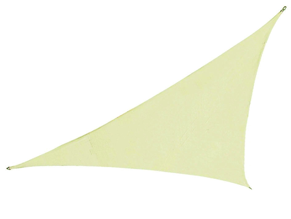 VELA OMBREGGIANTE POLIESTERE TRIANGOLARE  BEIGE mt. 3,6x3,6x3,6    VETTE