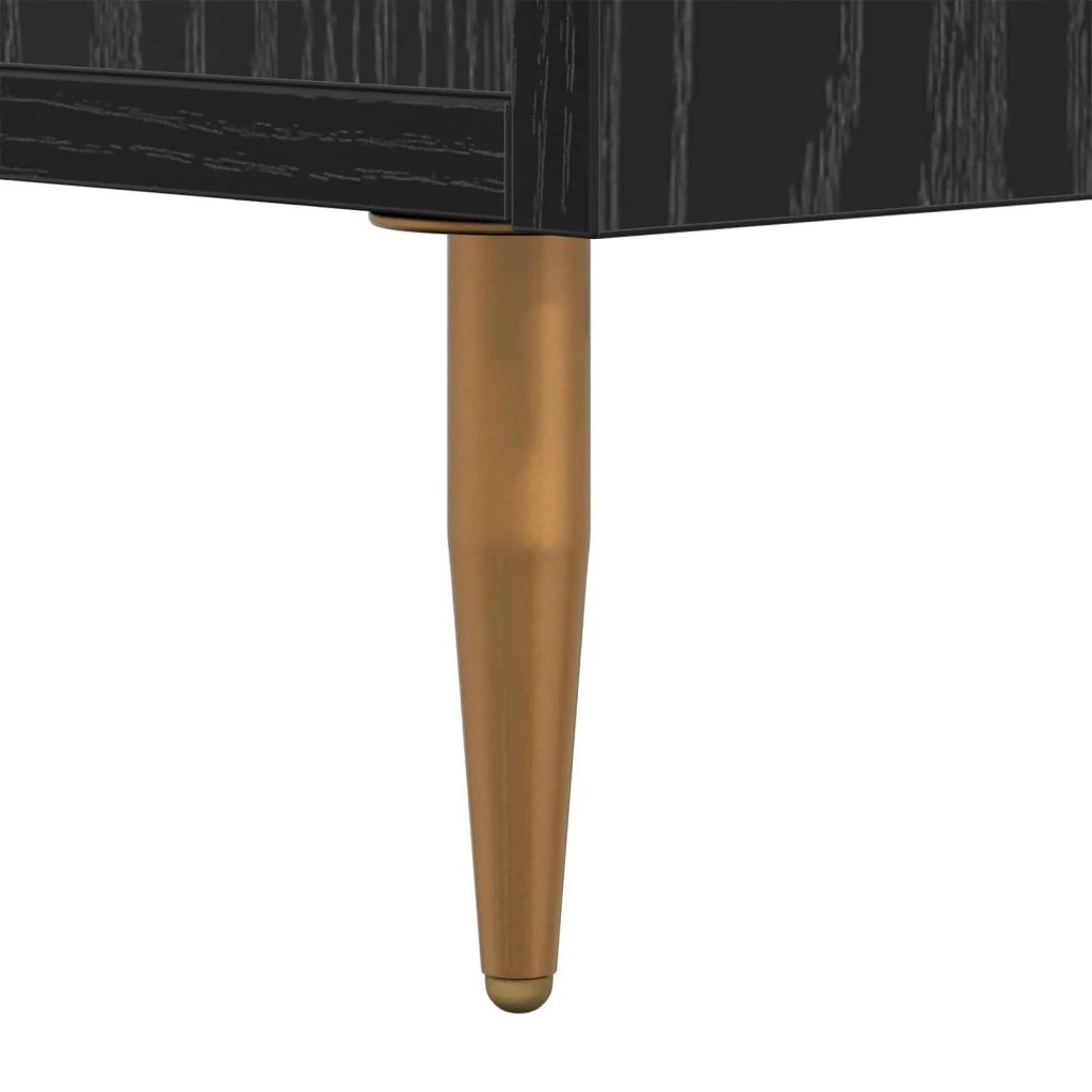 Mobile TV Rovere nero 150 x 30 x 50 cm Legno multistrato 879597