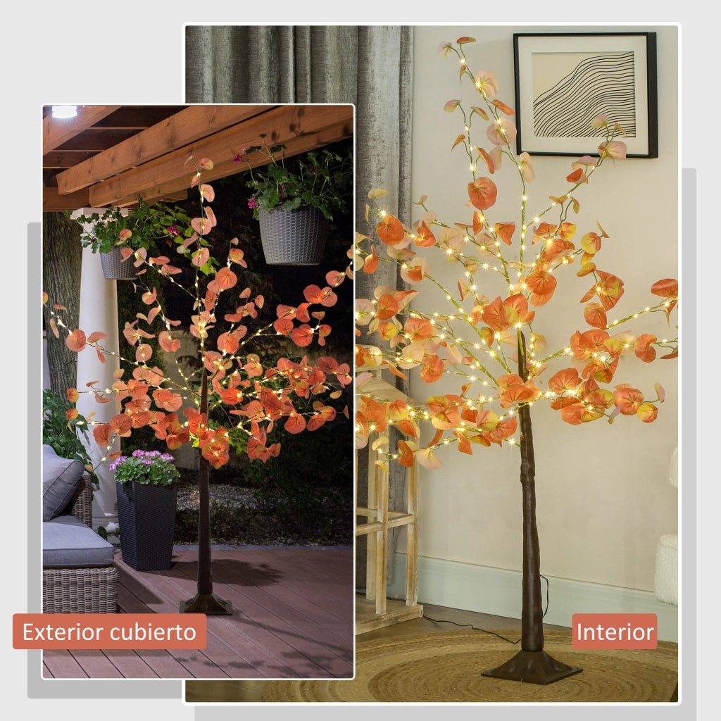 Albero di Luce LED 150 cm 245 Luci ¨C zephmum ¨C Arancione per Interni ed Esterno