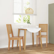 vidaXL Sedie da Pranzo 2 pz in Legno Massello di Hevea